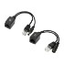 Cabo Adaptador PoE CPro RJ45 Macho P4 Fêmea, 20cm, Ethernet, Passivo, Preto