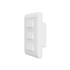 Interruptor AGL Wi-Fi Smart, 3 Teclas, IP60, LED, ABS, Branco