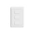 Interruptor AGL Wi-Fi Smart, 3 Teclas, IP60, LED, ABS, Branco