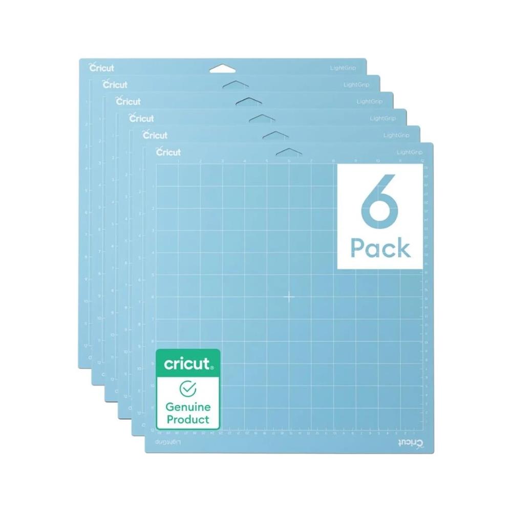 Cricut Kit de Bases de Corte LightGrip (6 unidades, 21,6 cm x 30,5 cm), para a máquina Joy Xtra – ideal para papel comum, cartolina leve