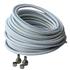 Kit Cabo Coaxial Century 15 M Rg59 Para Antena E Conectores