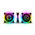 Kit Fan com 5 Unidades Gamdias Aeolus M2-1205R, RGB, 120mm, com Controlador, Preto