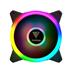 Kit Fan com 5 Unidades Gamdias Aeolus M2-1205R, RGB, 120mm, com Controlador, Preto