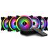 Kit Fan com 5 Unidades Gamdias Aeolus M2-1205R, RGB, 120mm, com Controlador, Preto