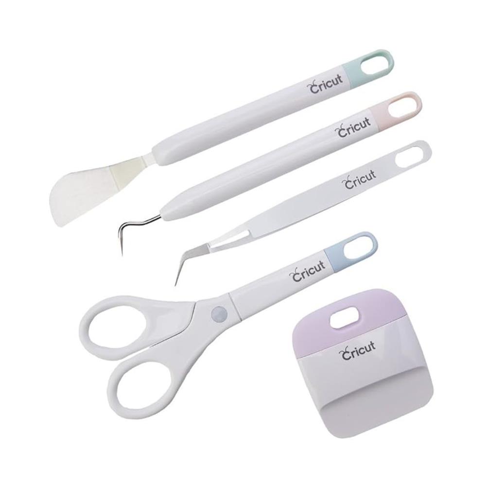 Kit Básico de Ferramentas Cricut, 5 Peças de Precisão para Artesanato e DIY, Cores Básicas