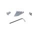 Kit Suporte Universal Zl GIGA GS0097, Suporta 180kgf, Alumínio, Formato LZ