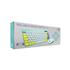 Kit Teclado + Mouse Sem Fio K-W71GN Verde TKL C3Tech