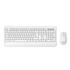 Kit Teclado e Mouse Sem Fio KW202WH Lecoo, ABNT2, Membrana, DPI 1200, Ergonômico, 3 Botões, Branco