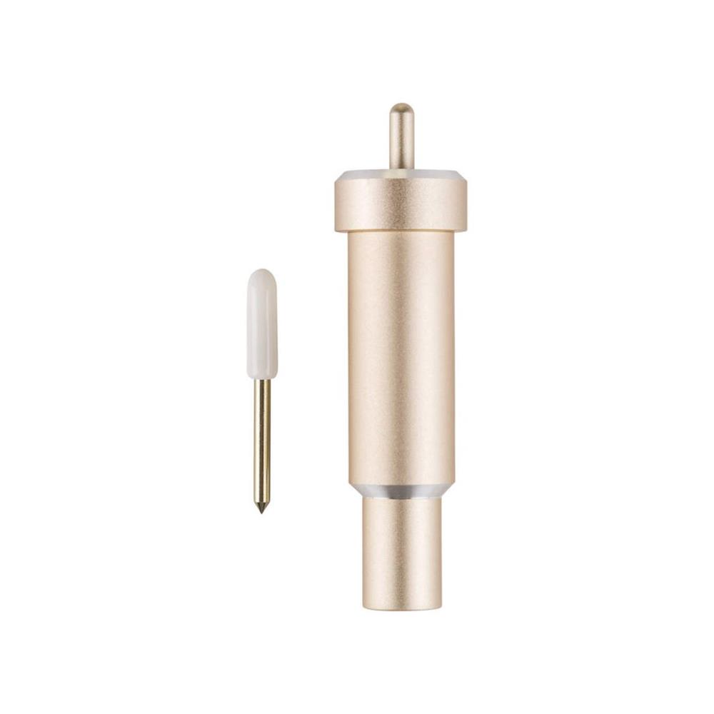 Lâmina Premium de Corte Fino Cricut + Suporte, Compatível com as Máquinas Cricut Maker e Explore, Cor Dourada.