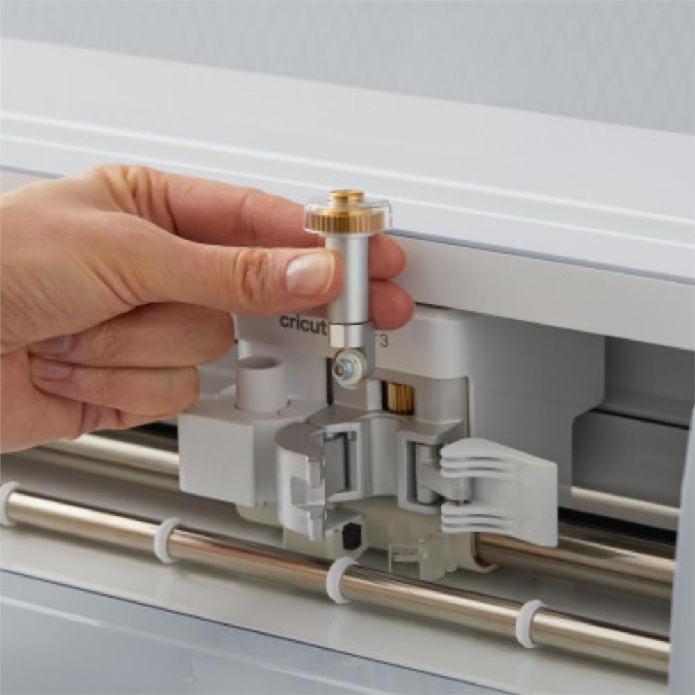 Kit de Lâmina Rotativa para Tecidos Cricut, Prata, Alta Precisão