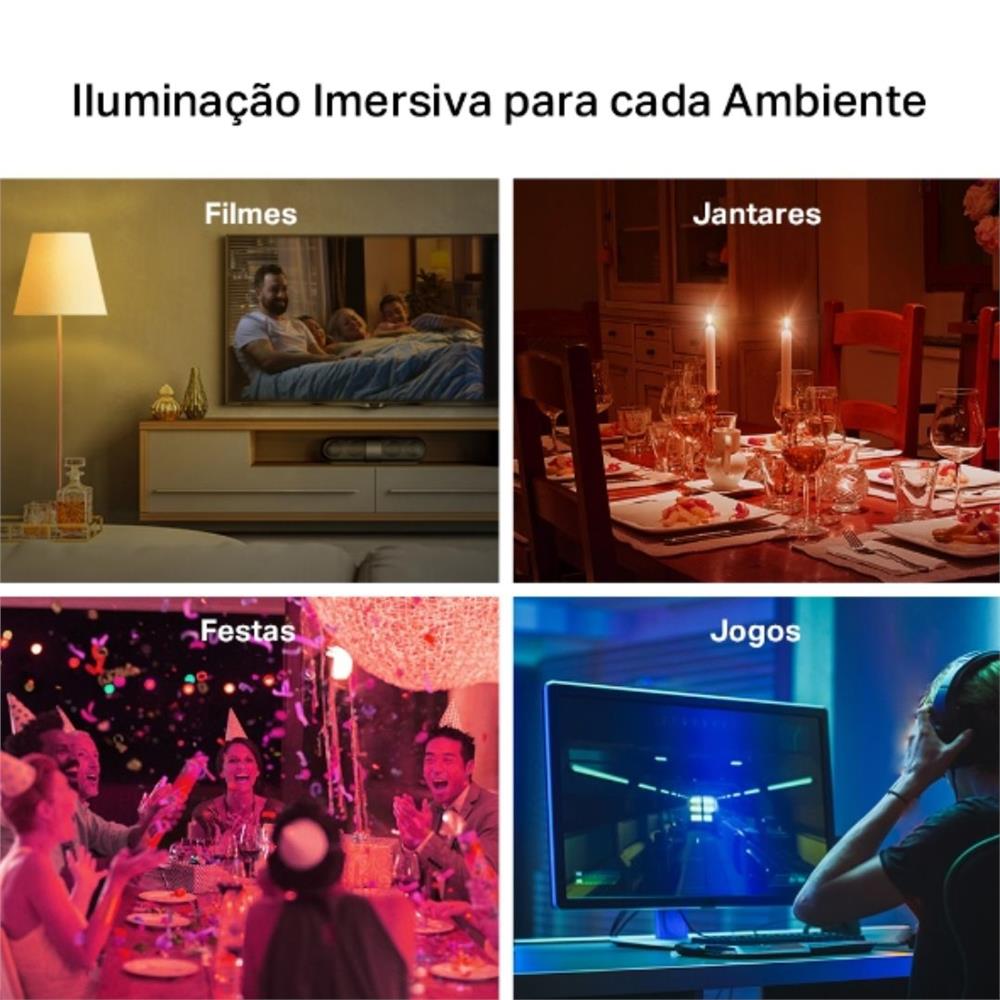 Lâmpada Smart Wi-Fi, TP-Link Tapo L530E, RGB, Controle por App, Assistente de Voz, 8,7W, Bivolt