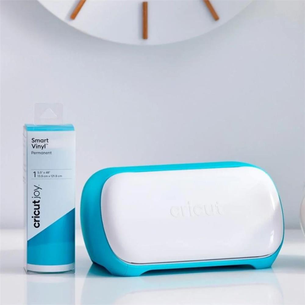 Cricut Joy Máquina de Corte Inteligente Portátil, Branco e Turquesa, Bluetooth, 110–220V, 13,9 cm de Largura de Corte