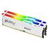 Memória DDR5 Kingston Fury Beast RGB, 32GB (2x 16GB), 6000MHz, Branco