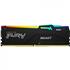 Memória DDR5 Kingston Fury Beast, RGB, 16GB (2x 8GB), 5600MHz, Preto