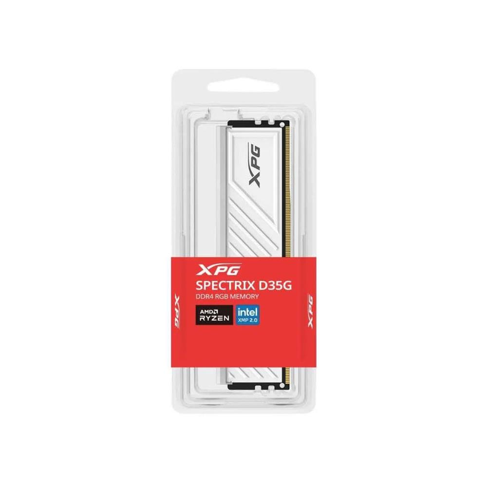 Memória Xpg Spectrix D35g, 32GB, DDR4, 3200mhz, Cl 16-20-20, RGB, Desktop, Branco