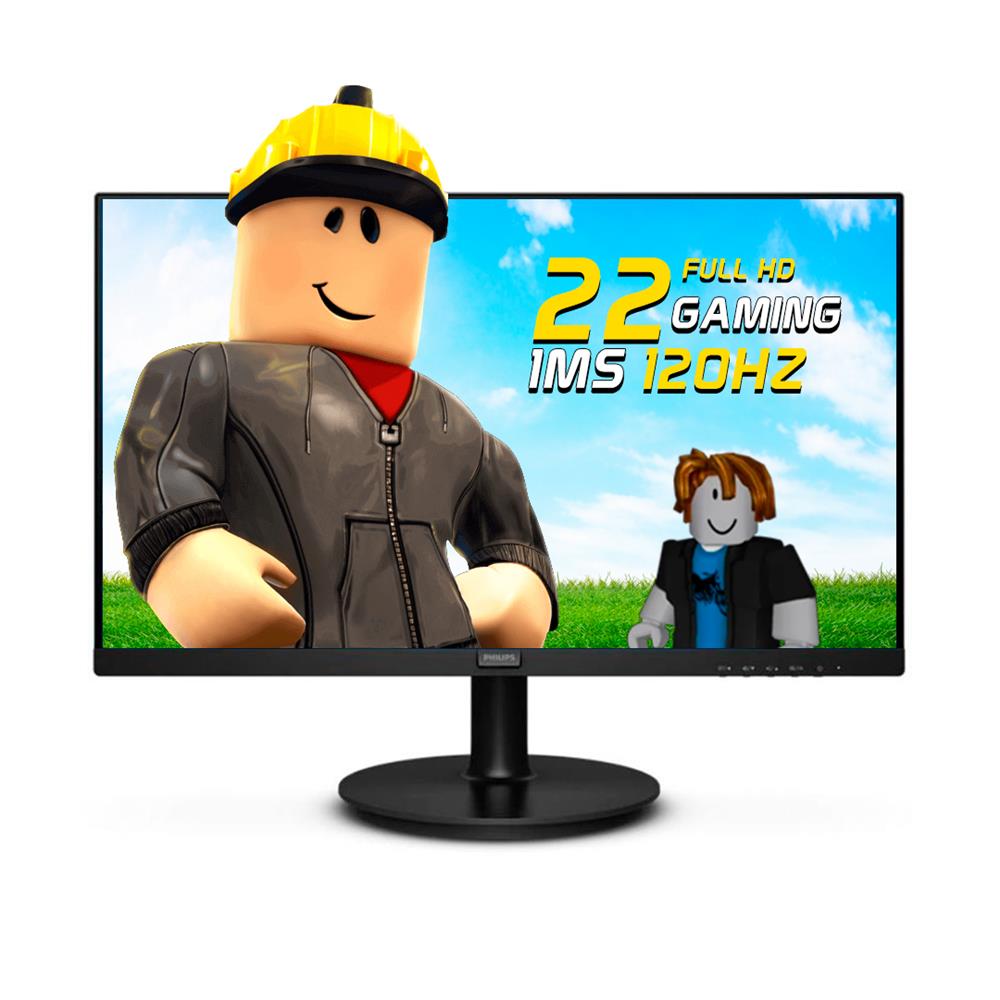 Monitor Philips 221V8LB, 22 polegadas, FHD, 120Hz, 1920 x 1980, Preto