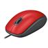 Mouse Logitech M110 Silent, 1000 DPI, 3 Botões, USB, Vermelho