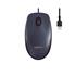 Mouse com Fio USB Logitech M90, Ambidestro, Plug-and-Play, 3 Botões, Resolução 1000 DPI, Preto