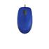 Mouse Logitech M110 Silent, DPI 1.000, 3 botões, Sensor óptico, USB, Cabo 1.8m, Azul