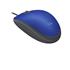 Mouse Logitech M110 Silent, DPI 1.000, 3 botões, Sensor óptico, USB, Cabo 1.8m, Azul