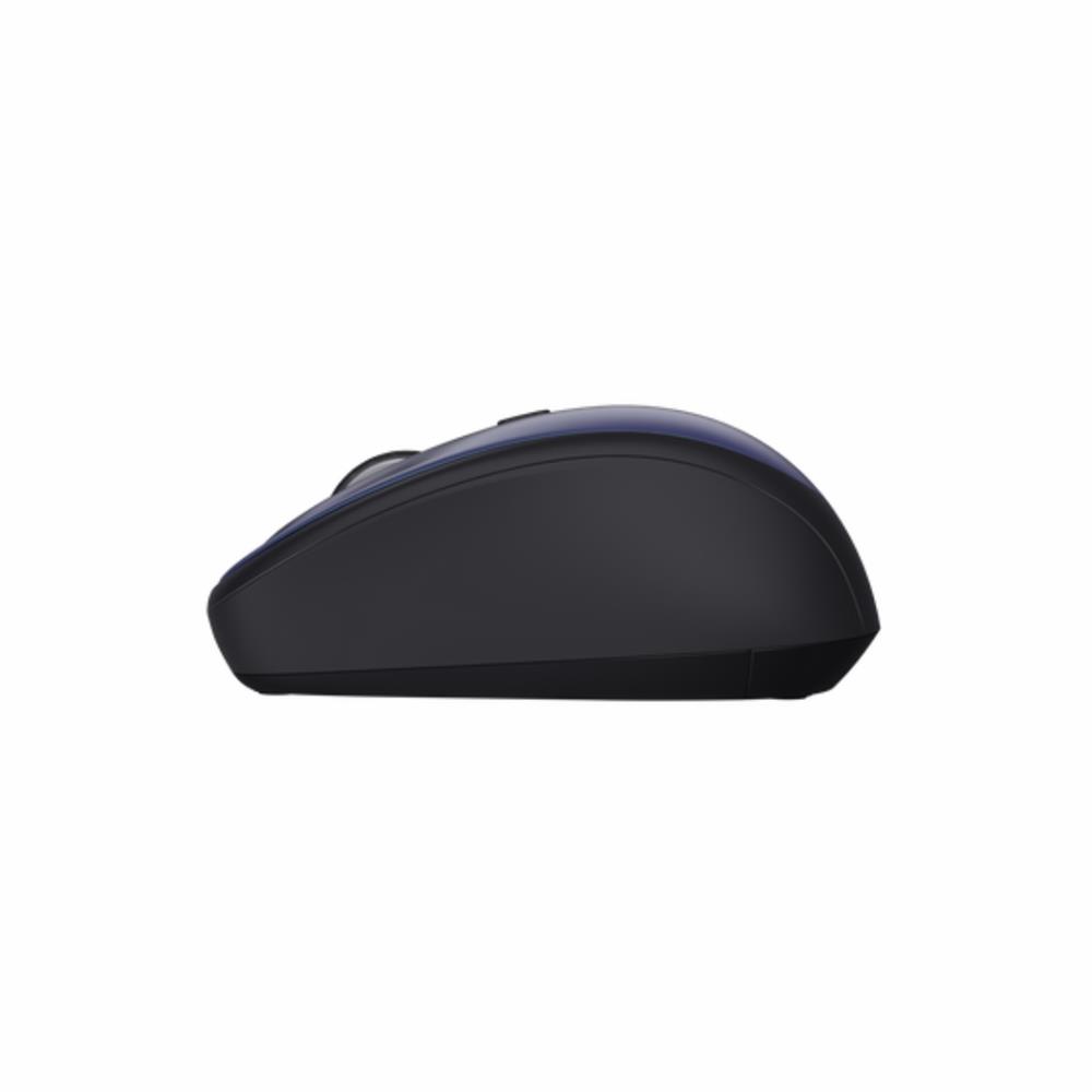Mouse Trust Yvi+ Silent Wireless, Compacto, Silencioso, Sem Fio, Até 12 Meses de Bateria, 800/1600 DPI, Azul