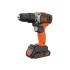 Parafusadeira Furadeira Black-Decker, BCD704C1-BR, 20v, 10mm, Laranja e Preto