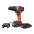 Parafusadeira Furadeira Black-Decker, BCD704C1-BR, 20v, 10mm, Laranja e Preto