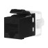 Conector Keystone Prysmian, RJ45 Fêmea, CAT6, UTP, Keystone, Preto, 10718512