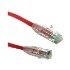 Cabo de Rede Prysmian Patch Cord CAT6, U/UTP, LSZH, 24 AWG, RJ45, 1,5 Metros, Vermelho, 10718537