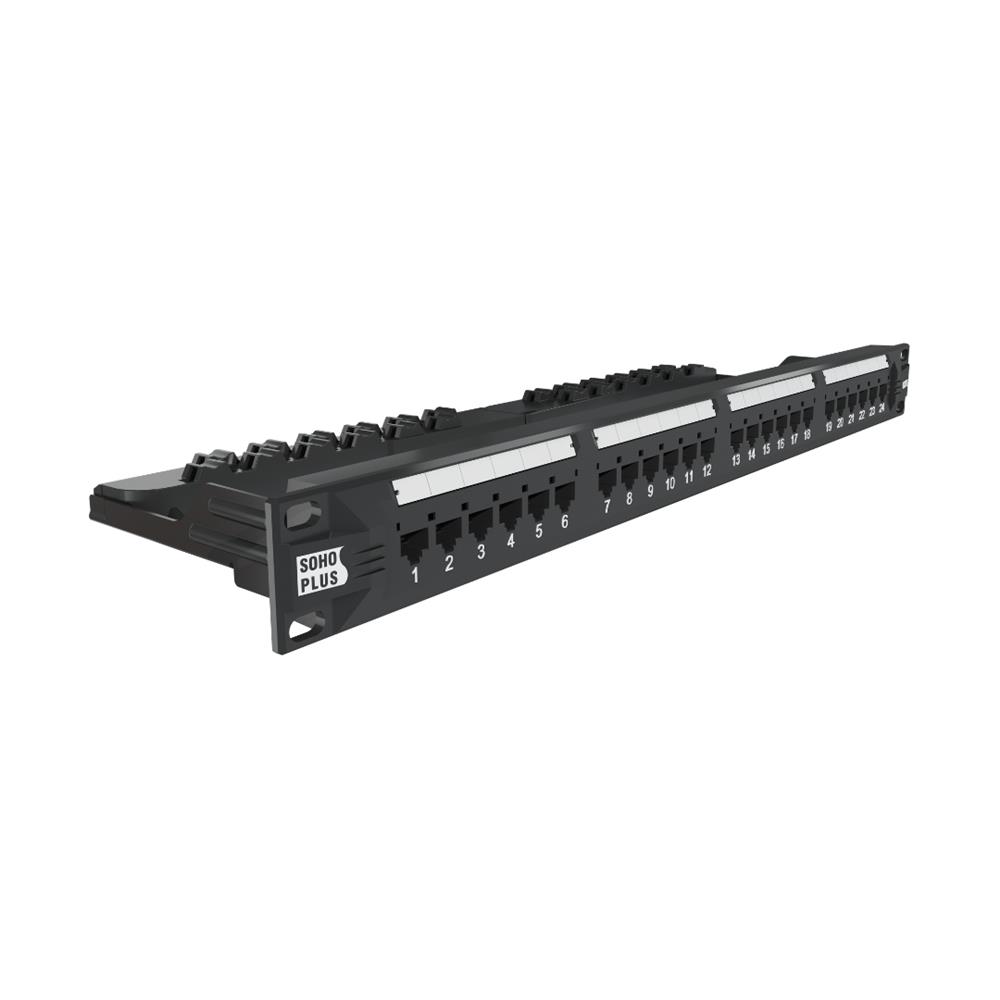 Patch Panel Sohoplus Cat6 T568a/b, 24p