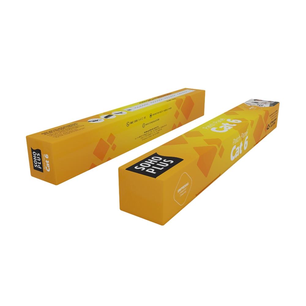 Patch Panel Sohoplus Cat6 T568a/b, 24p