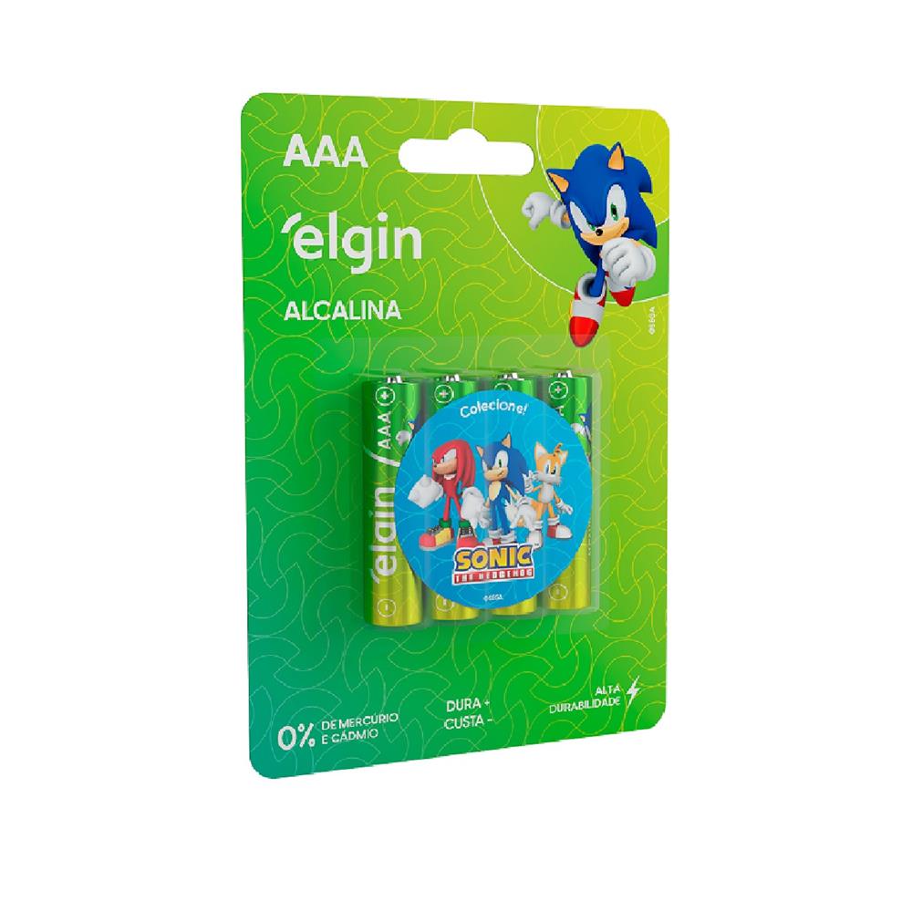 Pilha Alcalina Elgin AAA, 1.5V, 2 Unidades