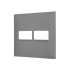 Placa 1+1 Posto 4x4 Legrand, Pial Plus+, Cinza, 618511CZ