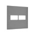 Placa 1+1 Posto 4x4 Legrand, Pial Plus+, Cinza, 618511CZ