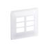 Placa 3+3 Postos Separados Legrand, 4×4&#34;, Linha Zeffia, Branco