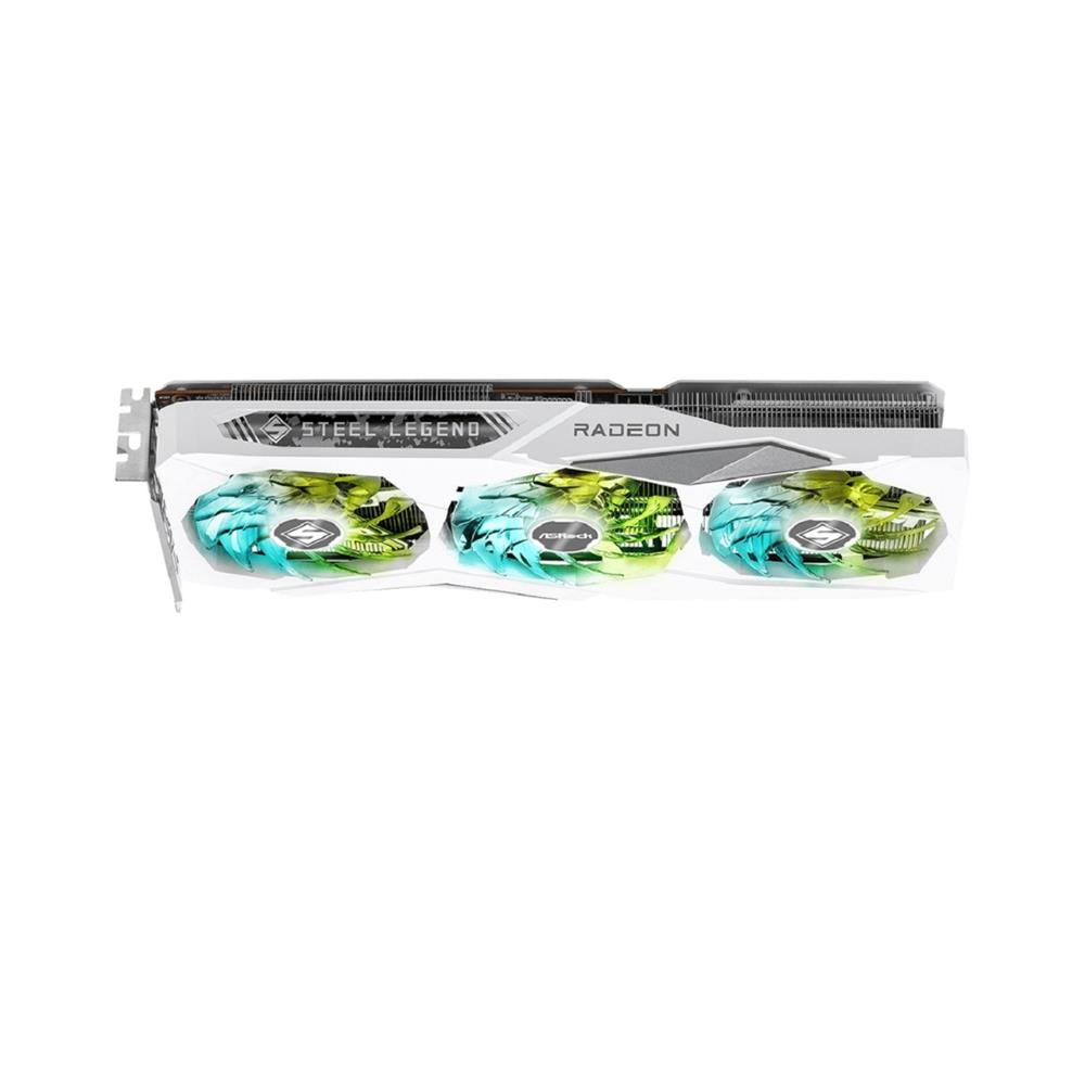 Placa de Vídeo ASRock Radeon RX 7600 Steel Legend OC, 8GB, GDDR6, 128-Bit, FSR, Ray Tracing, Branco
