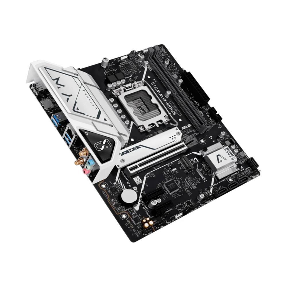 Placa Mãe ASUS B760M-AYW WIFI II, Intel LGA 1700, DDR5, Micro-ATX, Wi-Fi 6, Bluetooth 5.3