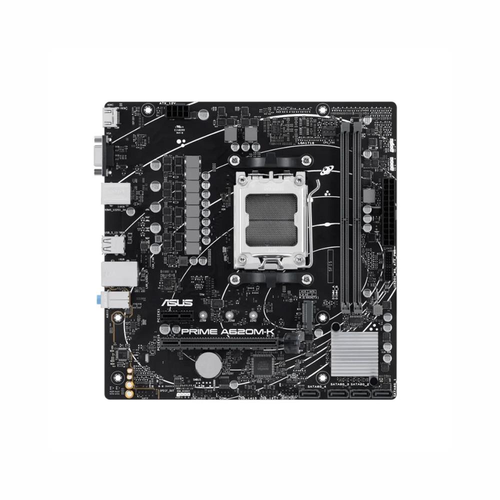 Placa-mãe ASUS Prime, AM5, DDR5, HDMI, Preto, A620M-K
