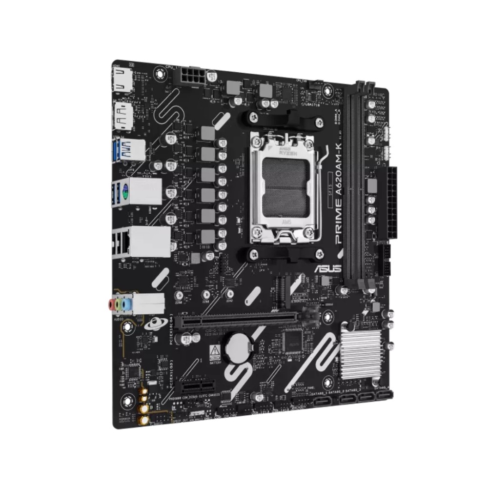 Placa-mãe ASUS Prime, AM5, DDR5, HDMI, Preto, A620M-K
