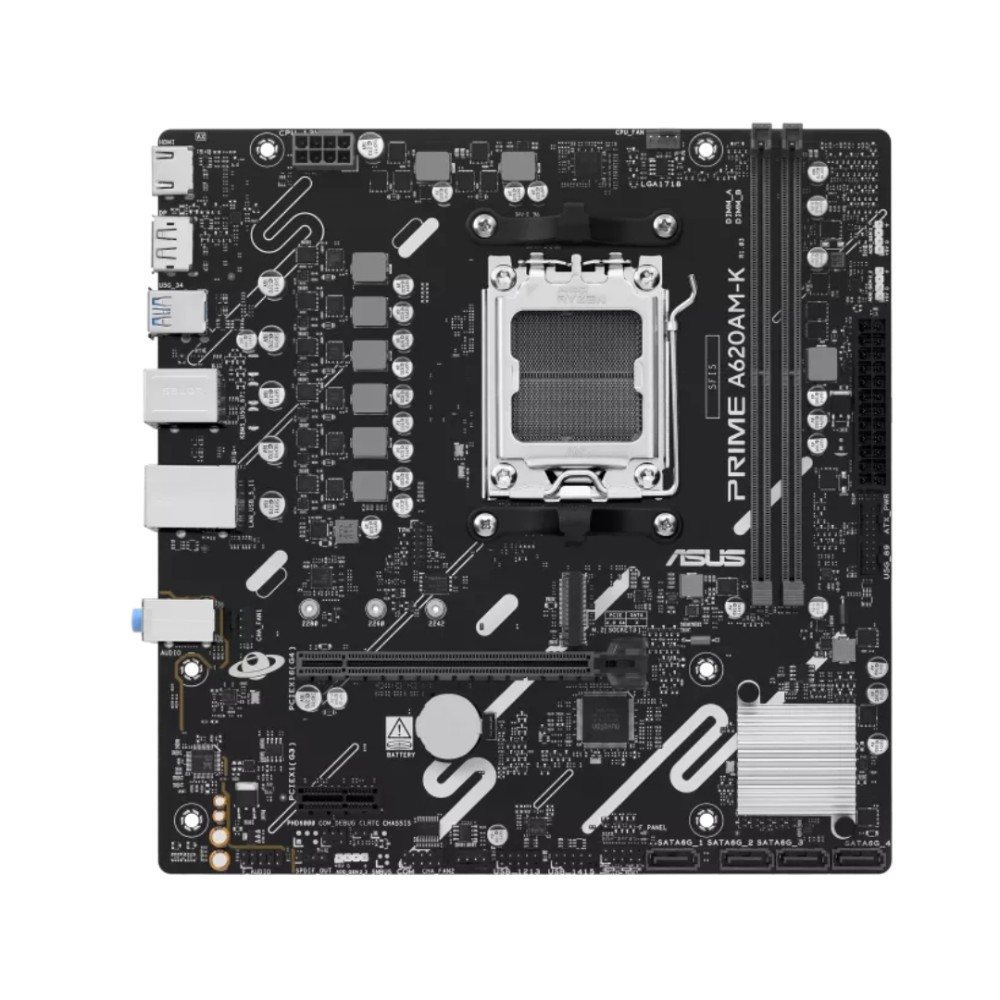 Placa-mãe ASUS Prime, AM5, DDR5, HDMI, Preto, A620M-K