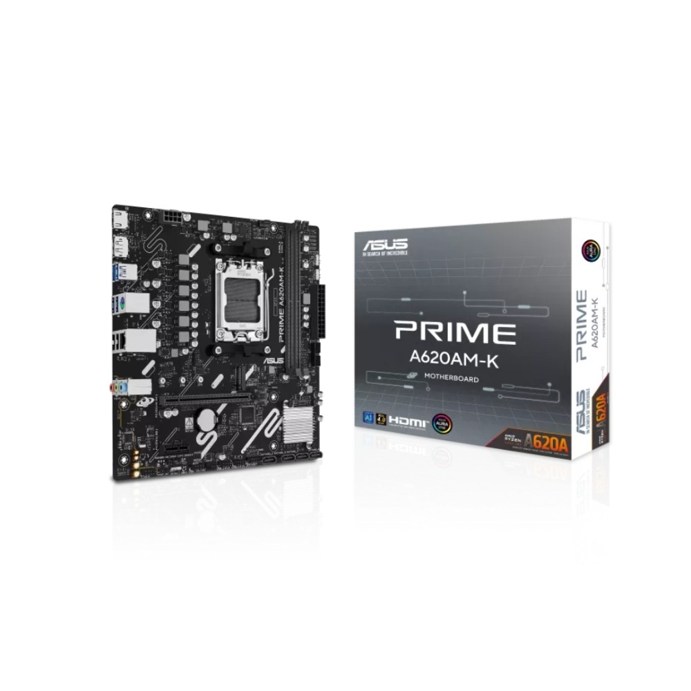 Placa-mãe ASUS Prime, AM5, DDR5, HDMI, Preto, A620M-K