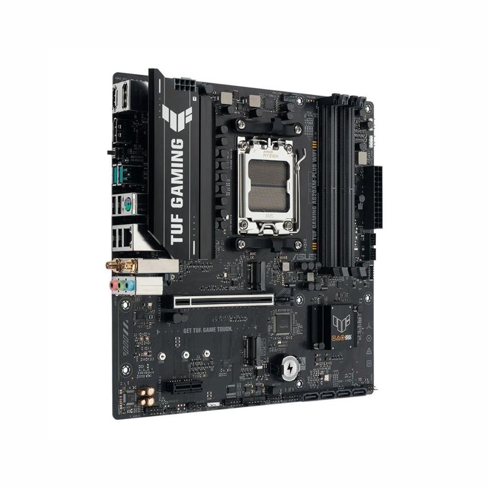 Placa Mãe ASUS TUF GAMING A620AM-PLUS WIFI, AMD AM5 , m-ATX, DDR5, Wi-fi6, Preto