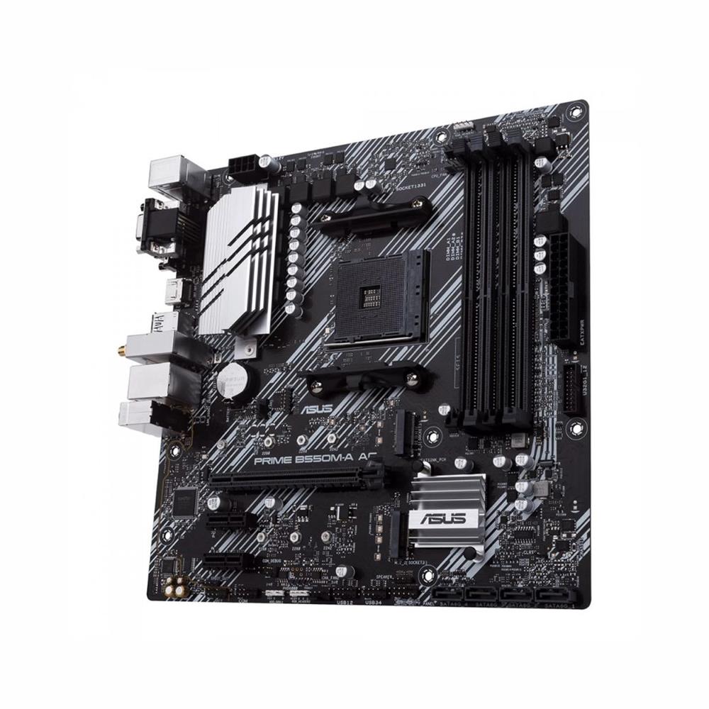 Placa Mãe Asus Prime B550M-A AC, Chipset B550, AMD AM4, mATX, DDR4, 90MB15K0-M0EAY0