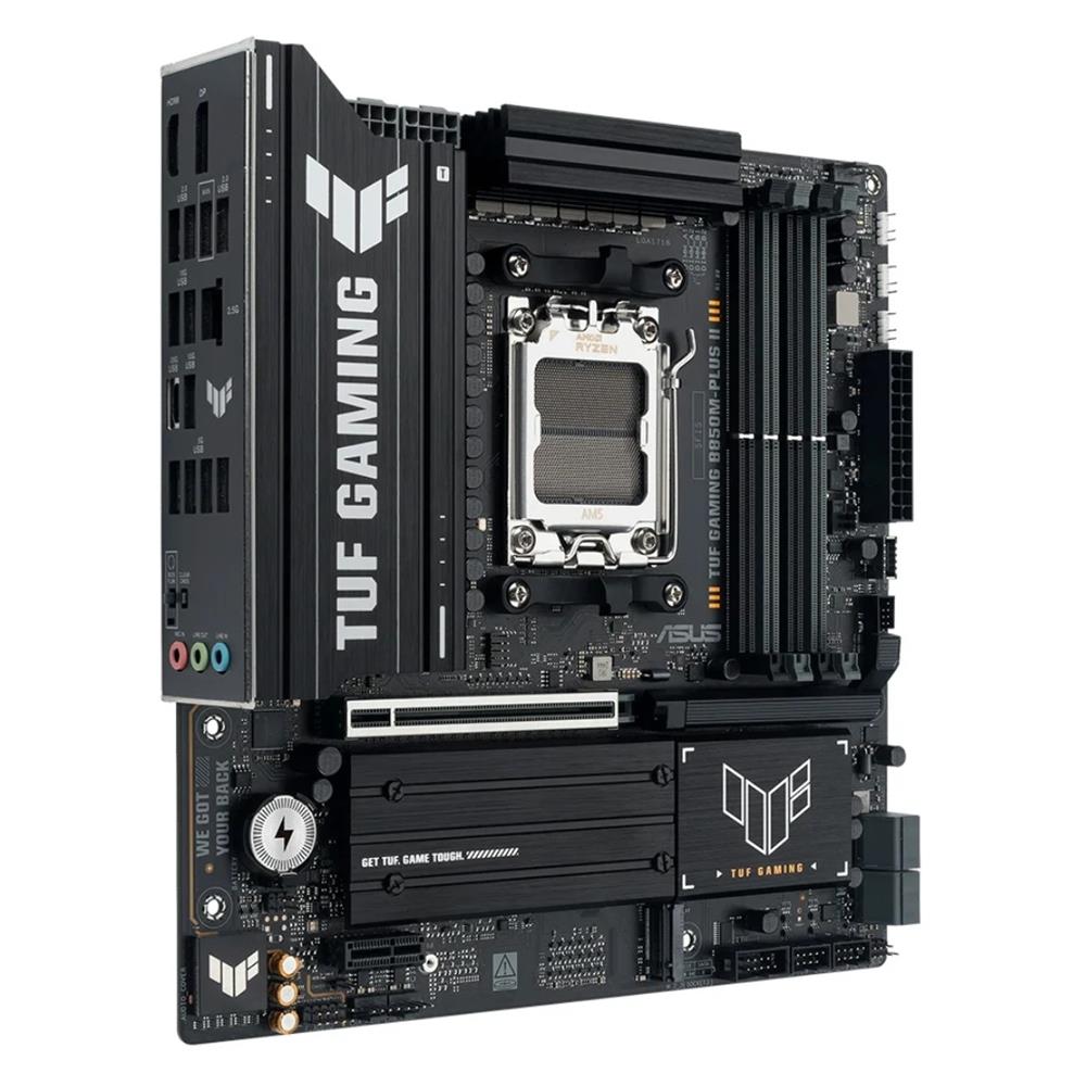 Placa Mãe ASUS TUF B850M-PLUS WIFI, AMD AM5 , m-ATX, DDR5, Wi-fi 6e, Preto