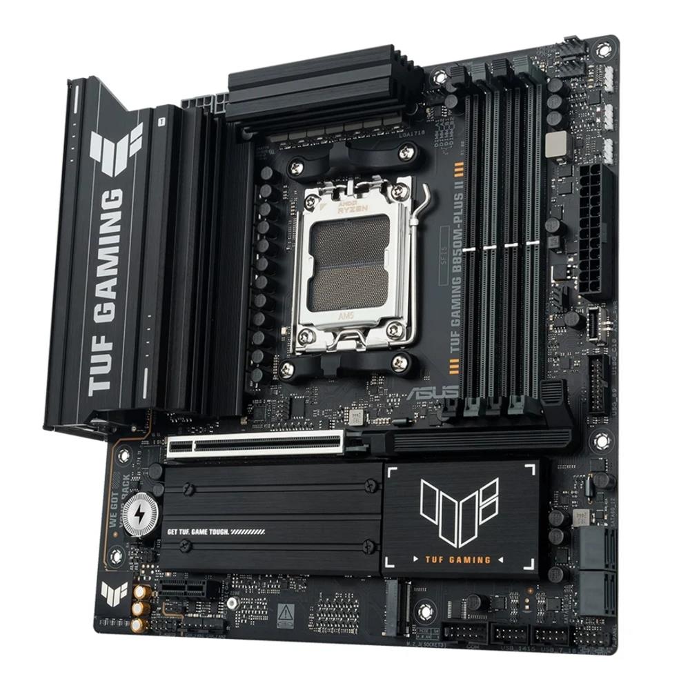 Placa Mãe ASUS TUF B850M-PLUS WIFI, AMD AM5 , m-ATX, DDR5, Wi-fi 6e, Preto