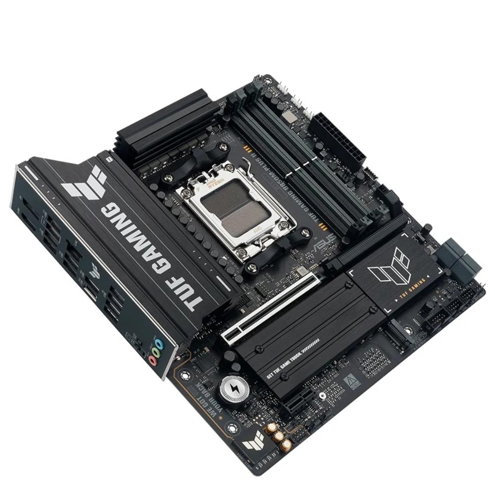 Placa Mãe ASUS TUF B850M-PLUS WIFI, AMD AM5 , m-ATX, DDR5, Wi-fi 6e, Preto