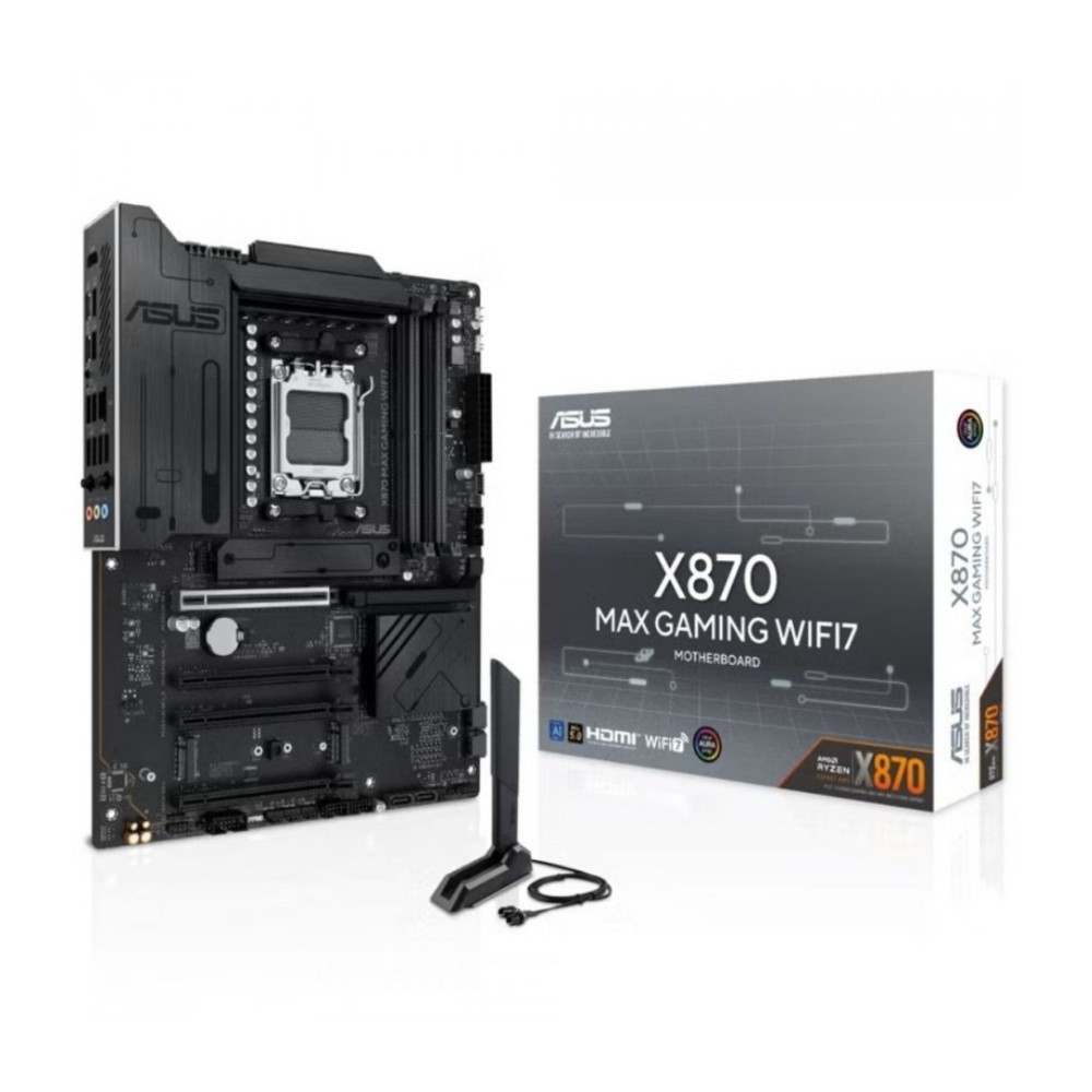 Placa Mãe Asus X870 MAX GAMING WIFI7, Chipset X870, AMD AM5, ATX, DDR5
