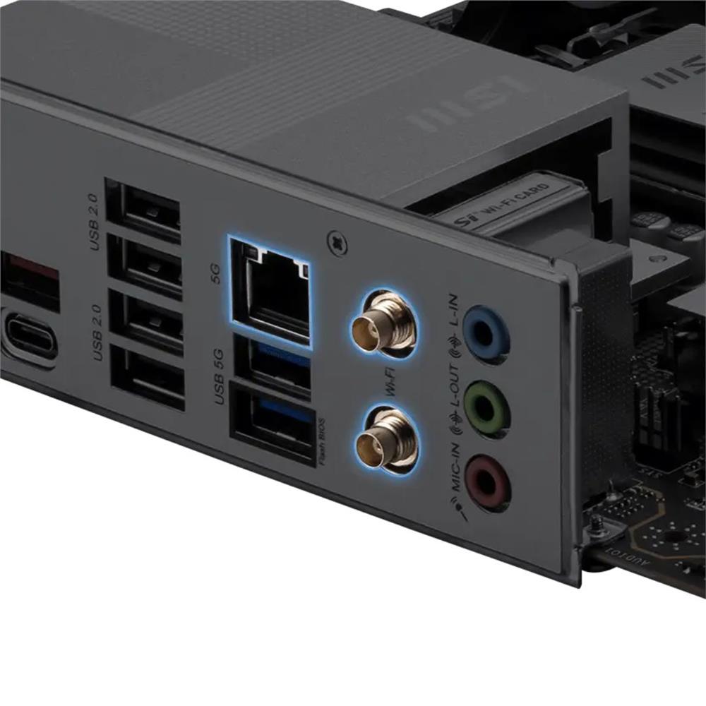 Placa-mãe MSI PRO B850M-P WiFi, Chipset AMD B850, Socket AM5, DDR5 256GB 8200MT/s, 2× M.2 PCIe 5.0 NVMe, HDMI 4K, DisplayPort, Preto