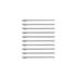 Pontas Wacom de Feltro, Canetas Pro Pen 2 e 3D, 10 pontas, Branco