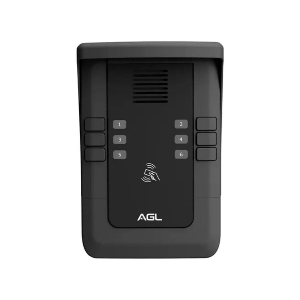 Porteiro Coletivo AGL S500, 6 Pontos, Controle de Acesso, Preto